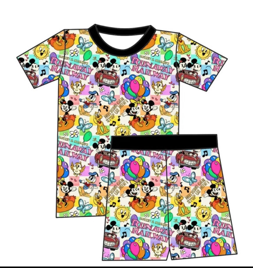 Runway Railroad kid PJS (PREORDER 10/12 weeks)