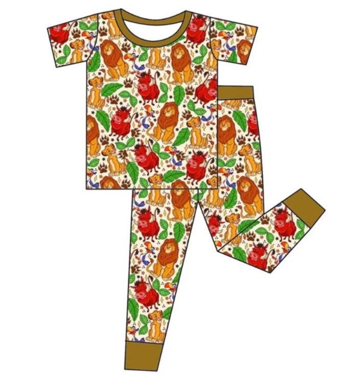 Jungle Buddies kid PJS (PREORDER 6/8 weeks)