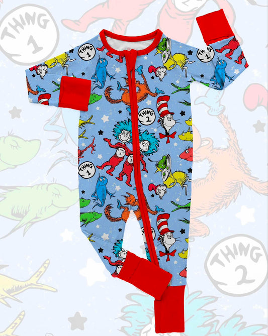 Thing 1 and Thing 2 kids PJS (PREORDER 8/10 weeks)