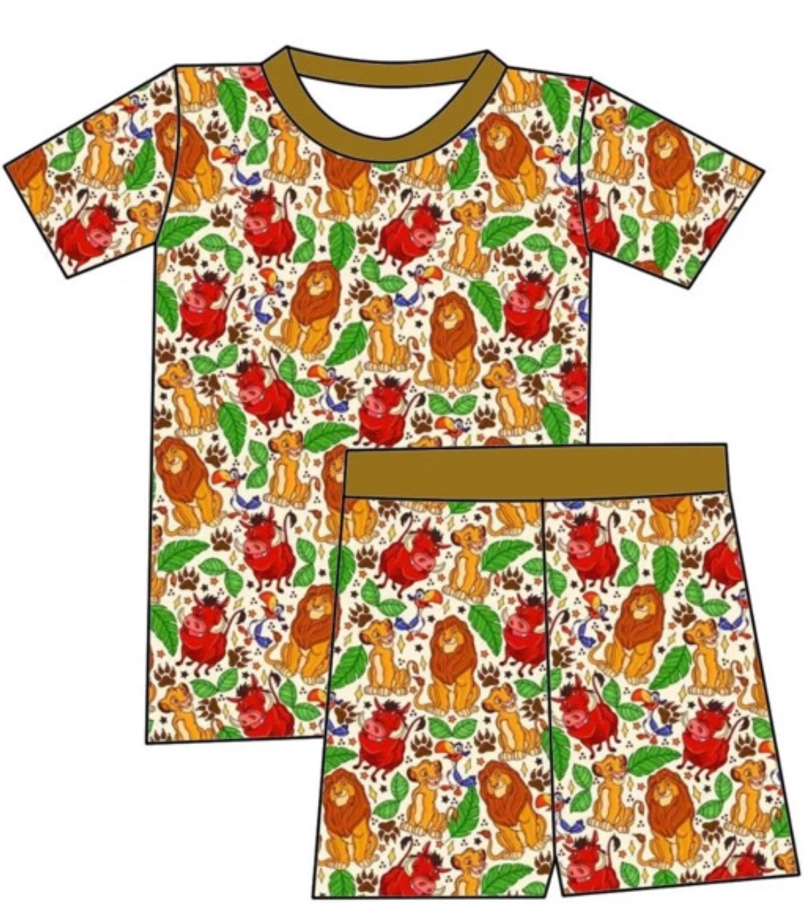 Jungle Buddies kid PJS (PREORDER 6/8 weeks)
