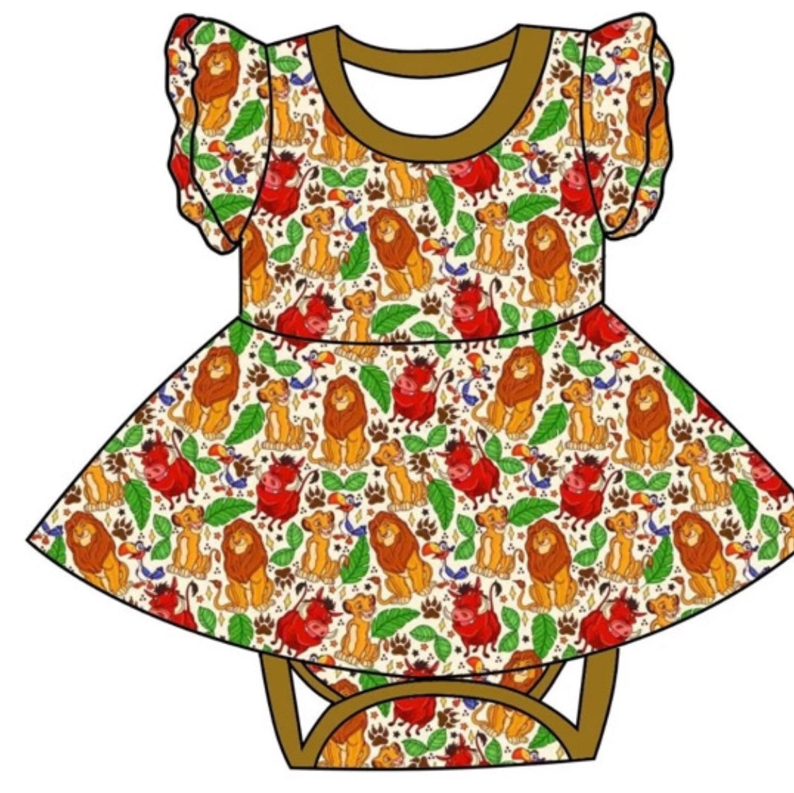 Jungle Buddies  kids daywear  (Preorder 6/8 week TAT)
