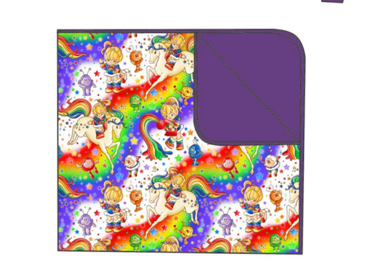 Rainbow Bright friends blankets & sheets (PREORDER 8/10 week TAT)