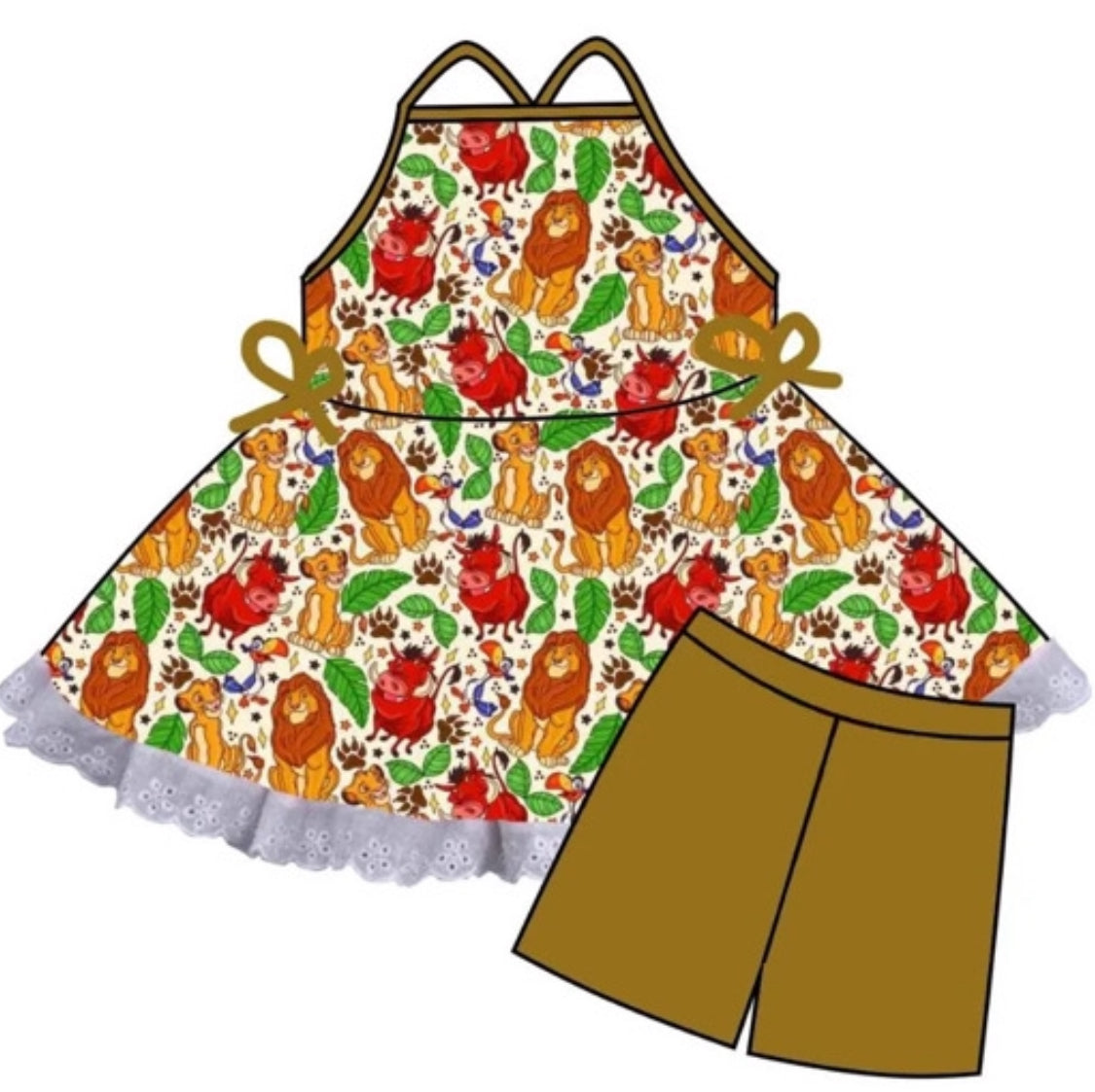 Jungle Buddies  kids daywear  (Preorder 6/8 week TAT)